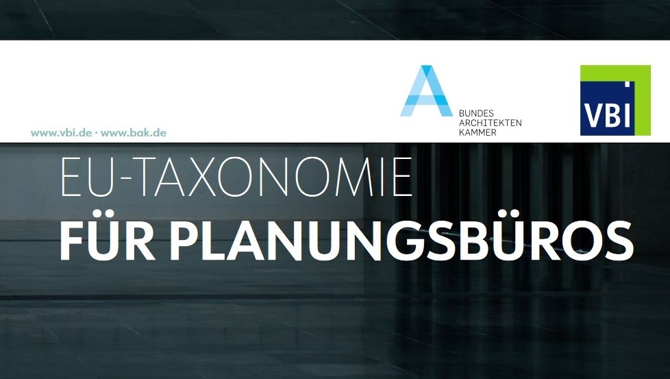 Ab 2025 gilt die EU-Taxonomie - Leitfaden für Planungsbüros